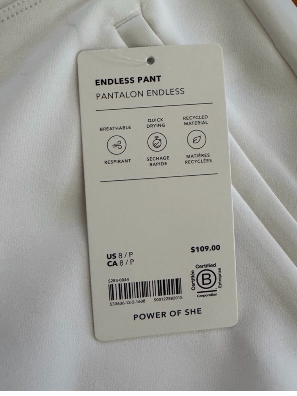 Athleta White Cropped Straight-Leg Ankle Pants - Picture 2 of 13